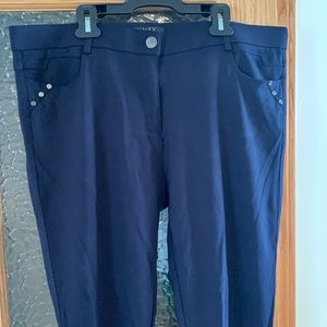 VEX Collection navy stretchy pants, size 44, EUC